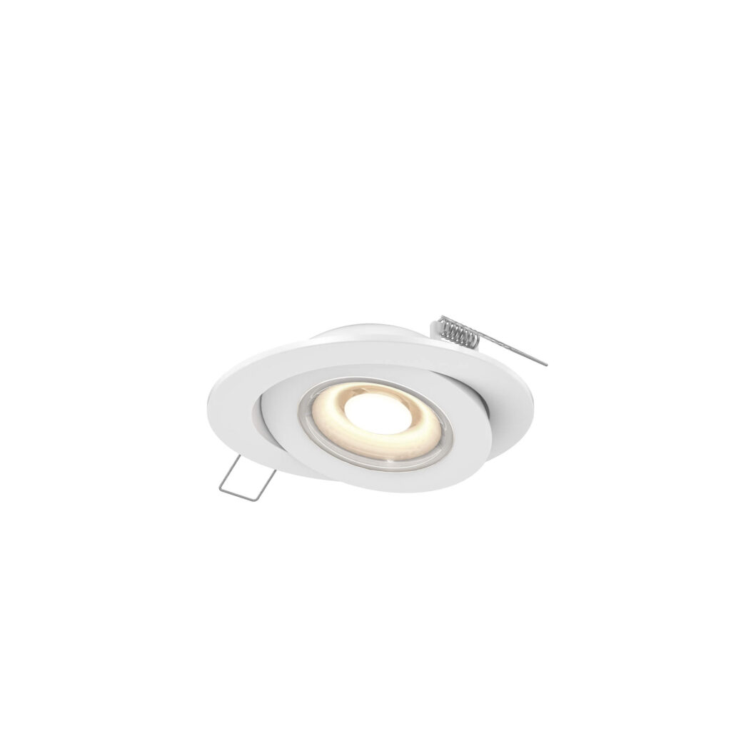 3" flat round gimbal recessed