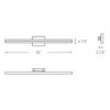 LEDVAN003-CC-32 - 32" Sleek vanity light - Image 5