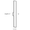 SWS36 - 36" Slim wall mount - Image 4