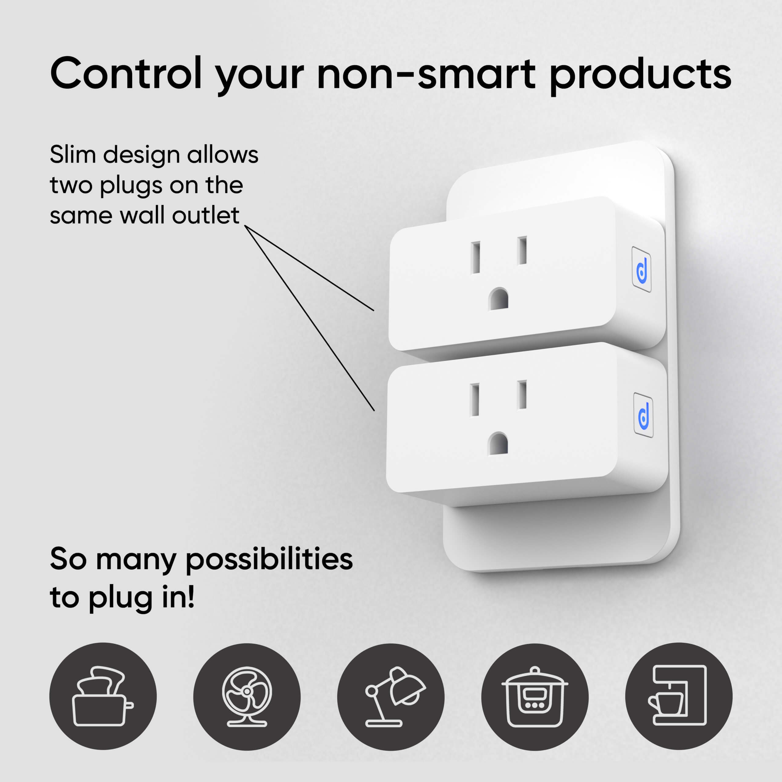 URail Kits de démarrage Smart Home smik Gateway + jeu de 4 spots sur rail  Cover