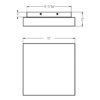 FUZ11-CC - Plafonnier Carré De 11" – Image 3
