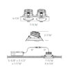 GBR35-CC-DUO - Double Encastrés Régressé Ajustable De 3.5" – Image 5