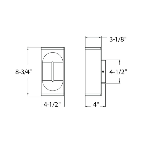 LWJ08-CC - Applique murale de 8" – Image 3