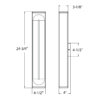 LWJ24-CC - 24" LED Wall mount - Image 3