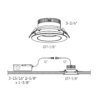 6" round dim-to-warm regressed gimbal downlight - Image 4