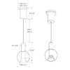 IRPD-CC - 9in Blown Glass Pendant - Image 8