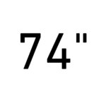 74"