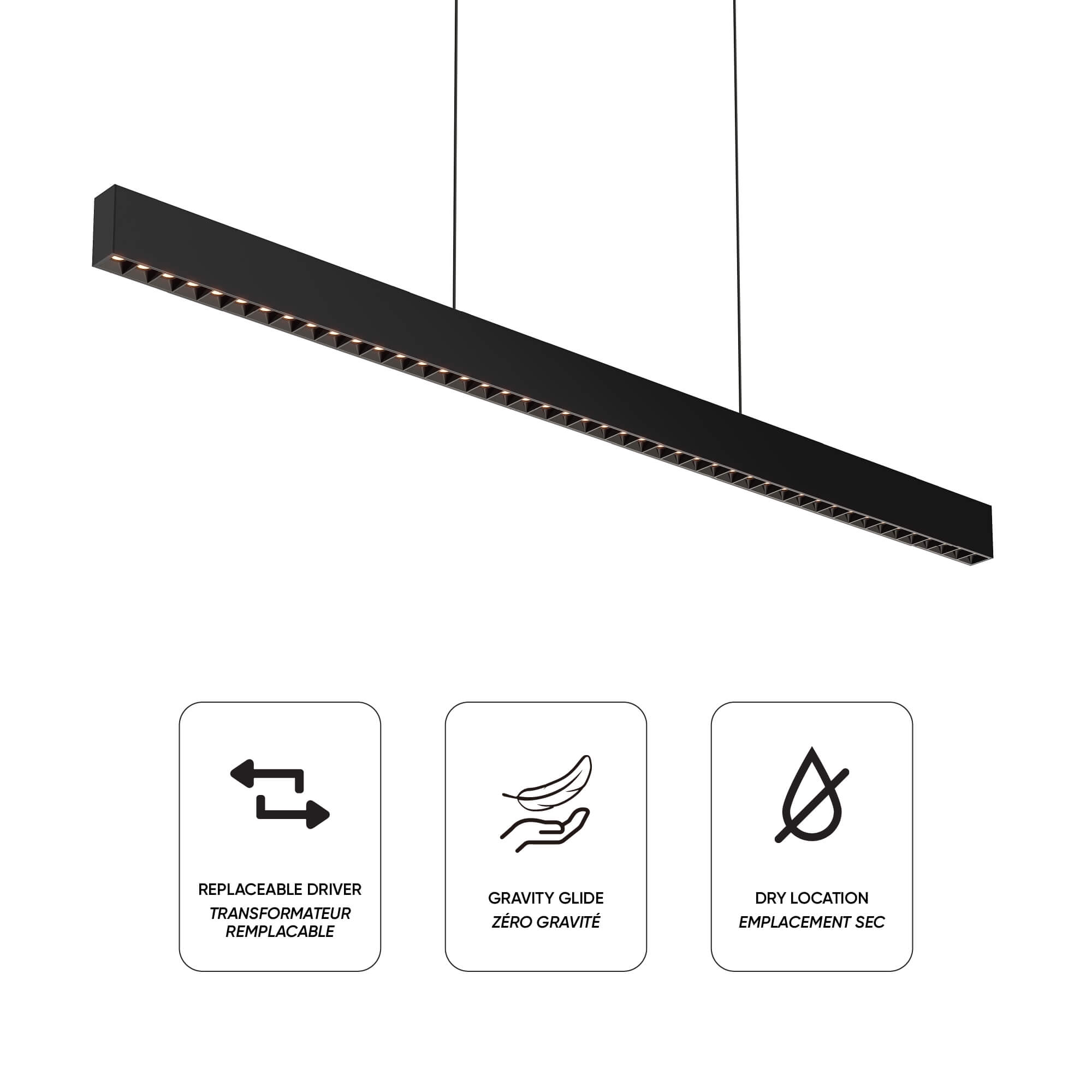Suspension linéaire multi-spots 48″ – Image 4