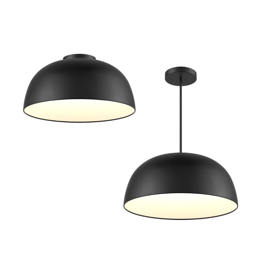 30" 2-in-1 flush mount and pendant