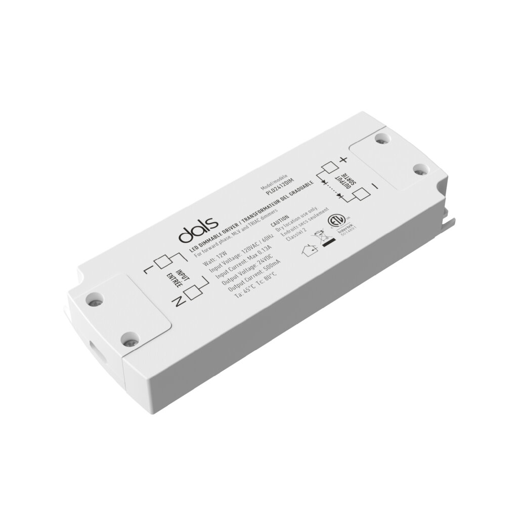 Transformateur compact câblé 24V de 12W