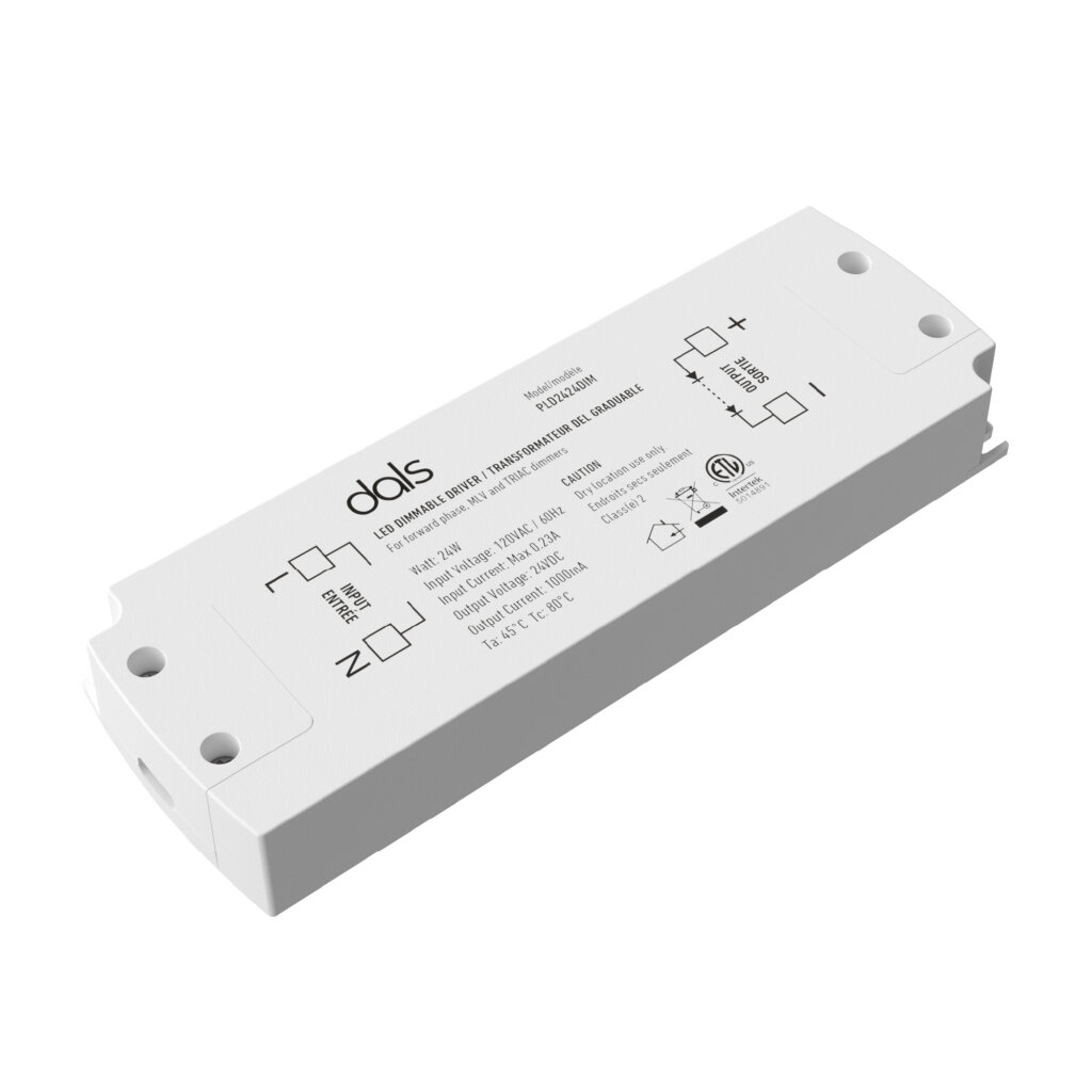 Transformateur compact câblé 24V de 24W