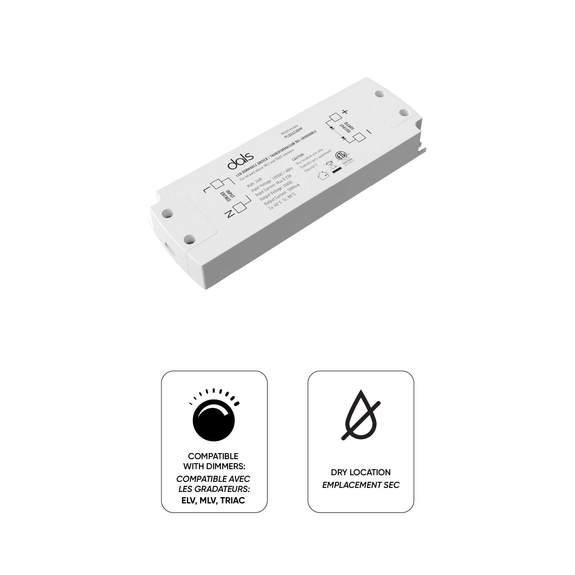 Transformateur compact câblé 24V de 48W – Image 4