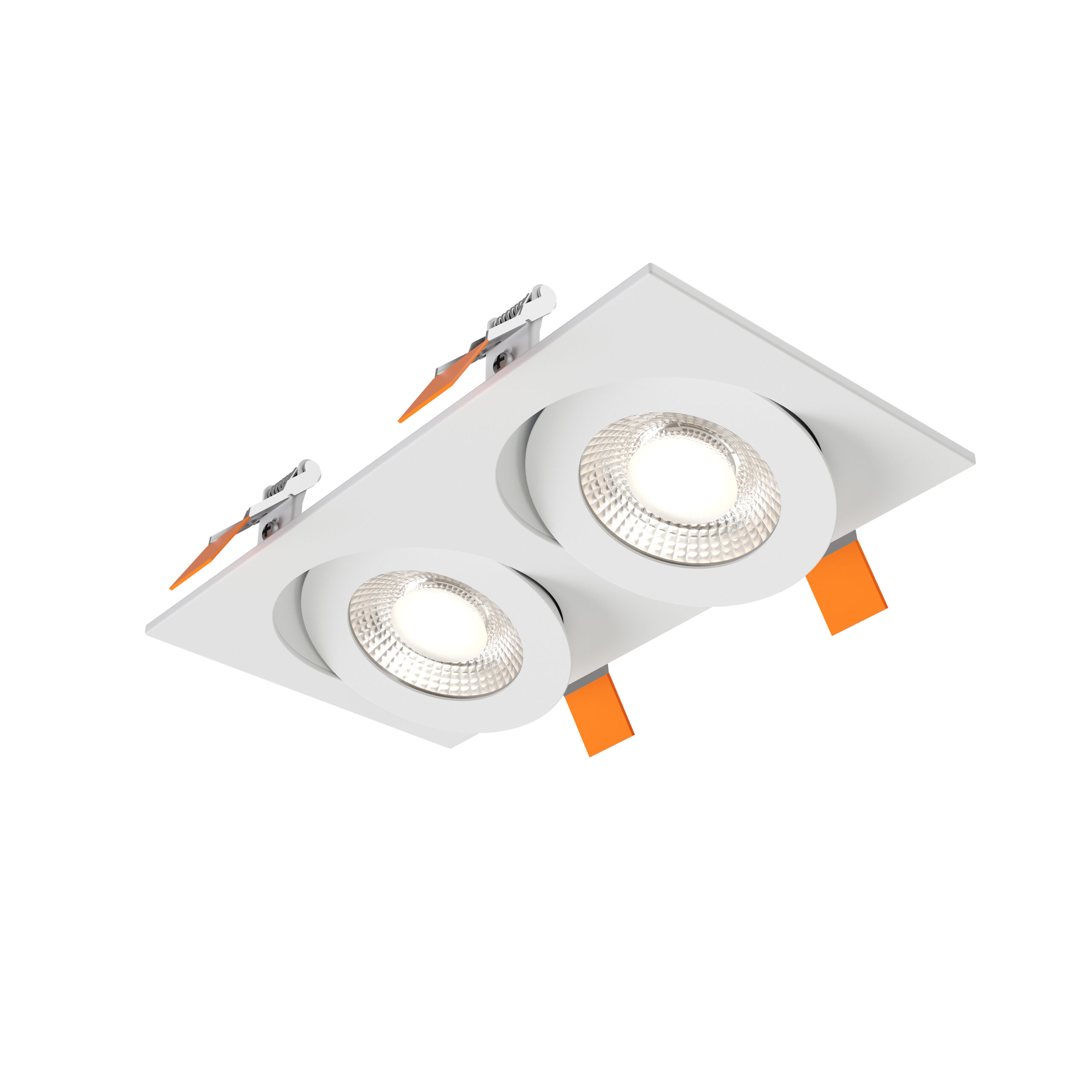4" double flat gimbal recessed