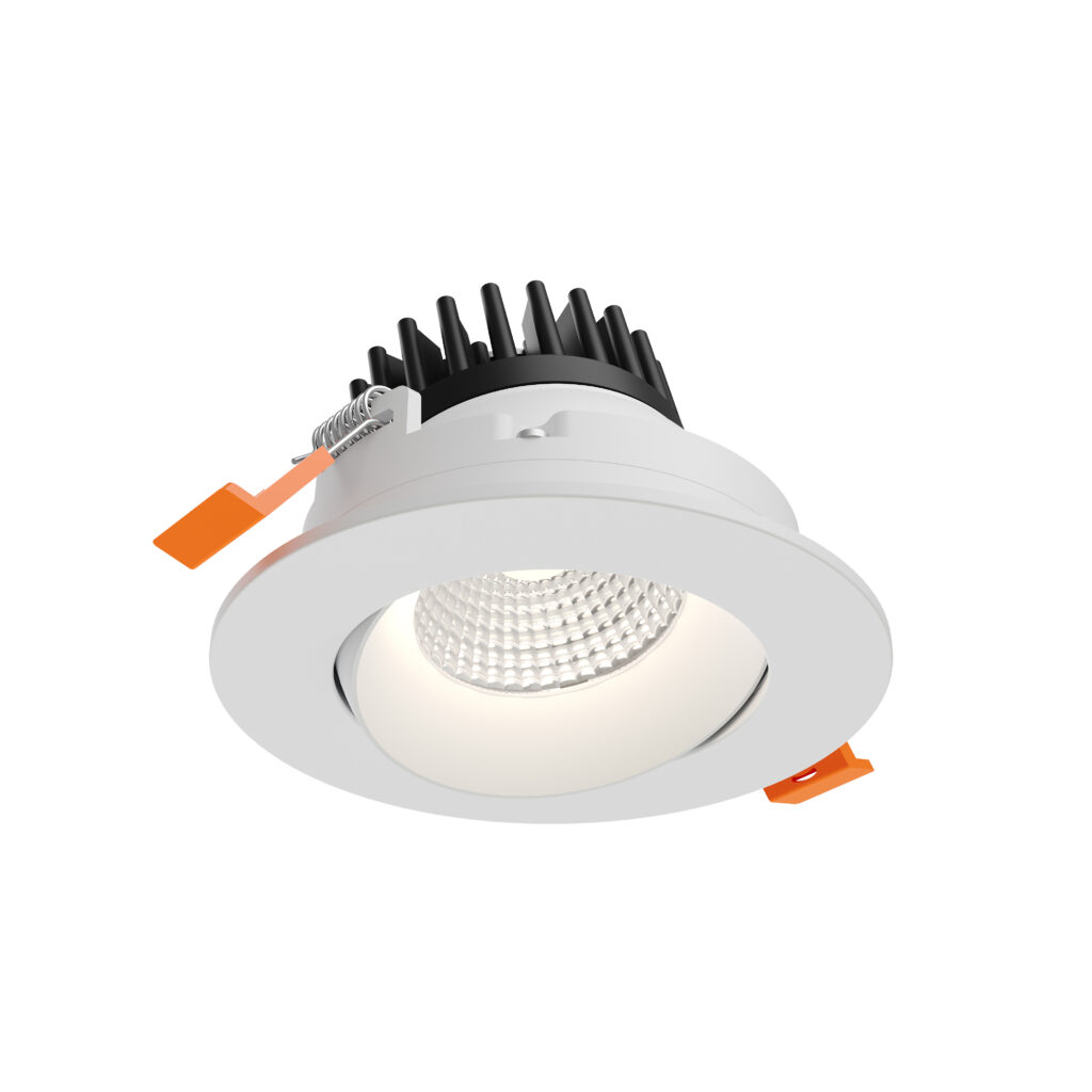 3.5" round regressed gimbal downlight