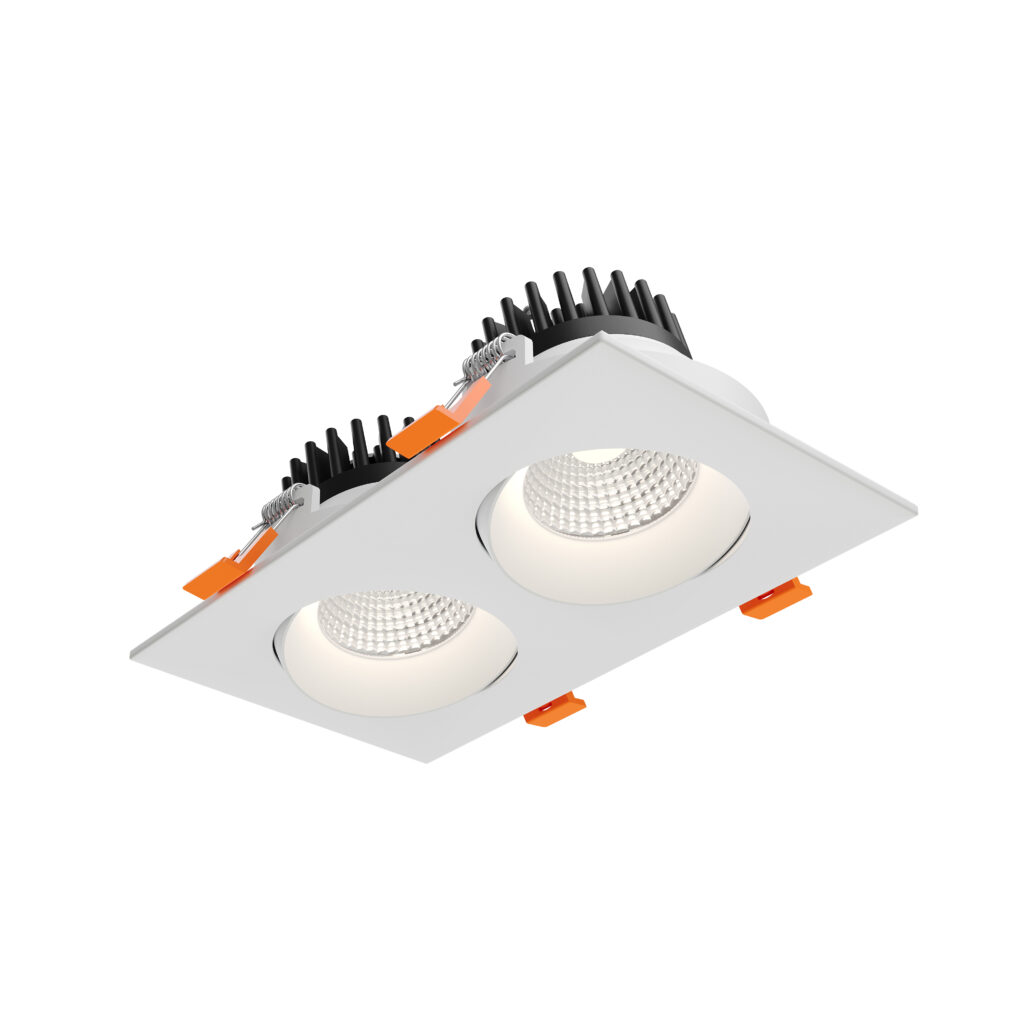 3.5" duo regressed gimbal downlight