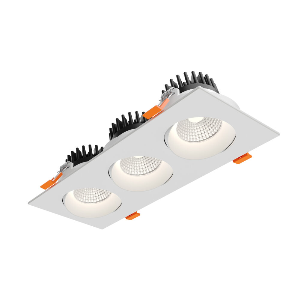 3.5" trio regressed gimbal downlight