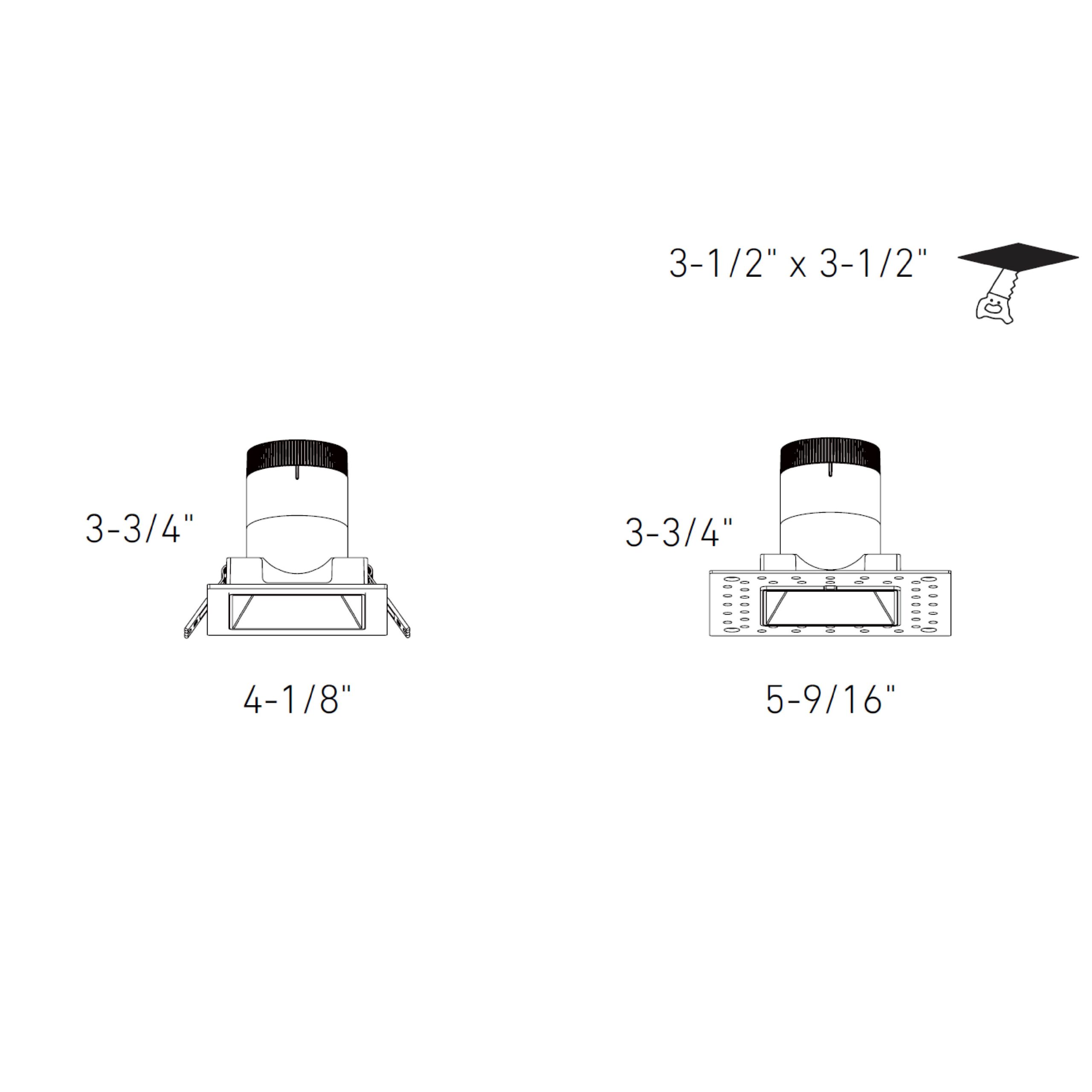 Encastré modulaire carré de 3" – Image 5