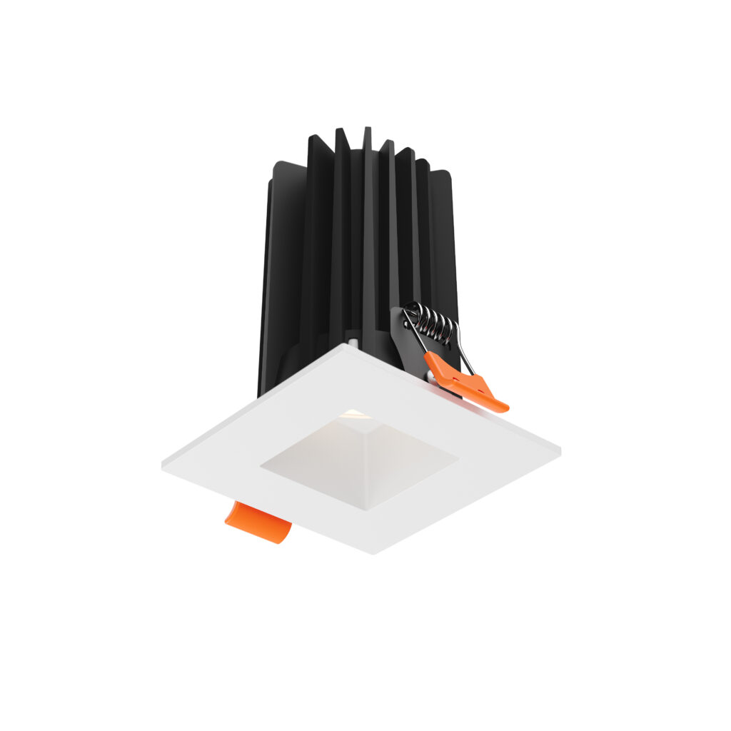 2" high-powered square regressed downlight