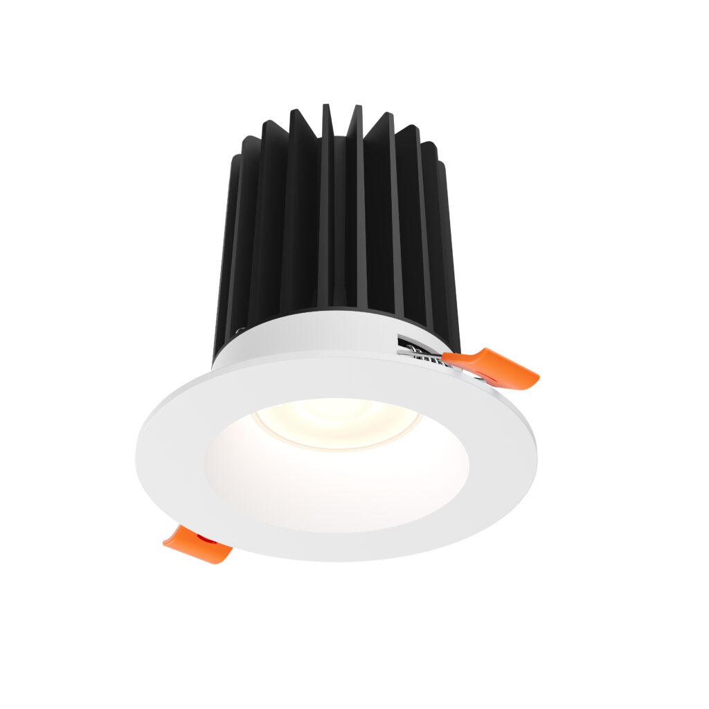 4" high-powered round regressed downlight