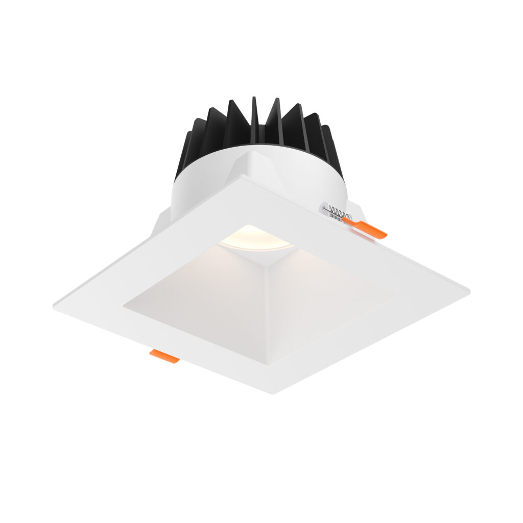 6" square regressed downlight